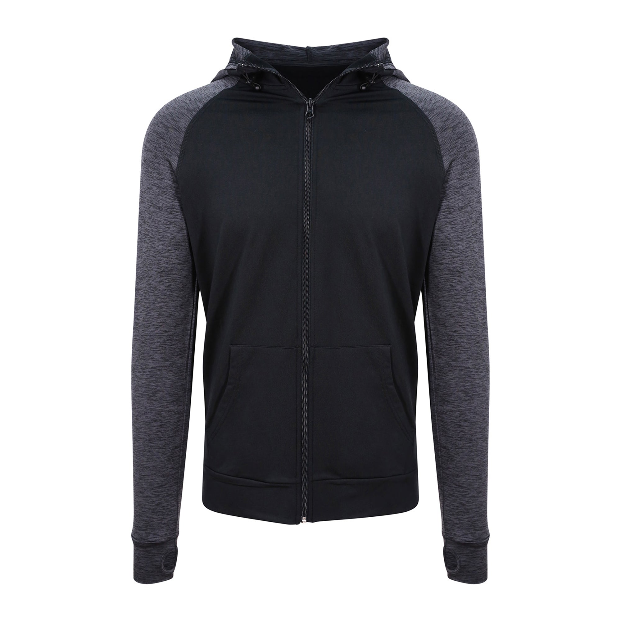 Cool Contrast Zip Hoodie