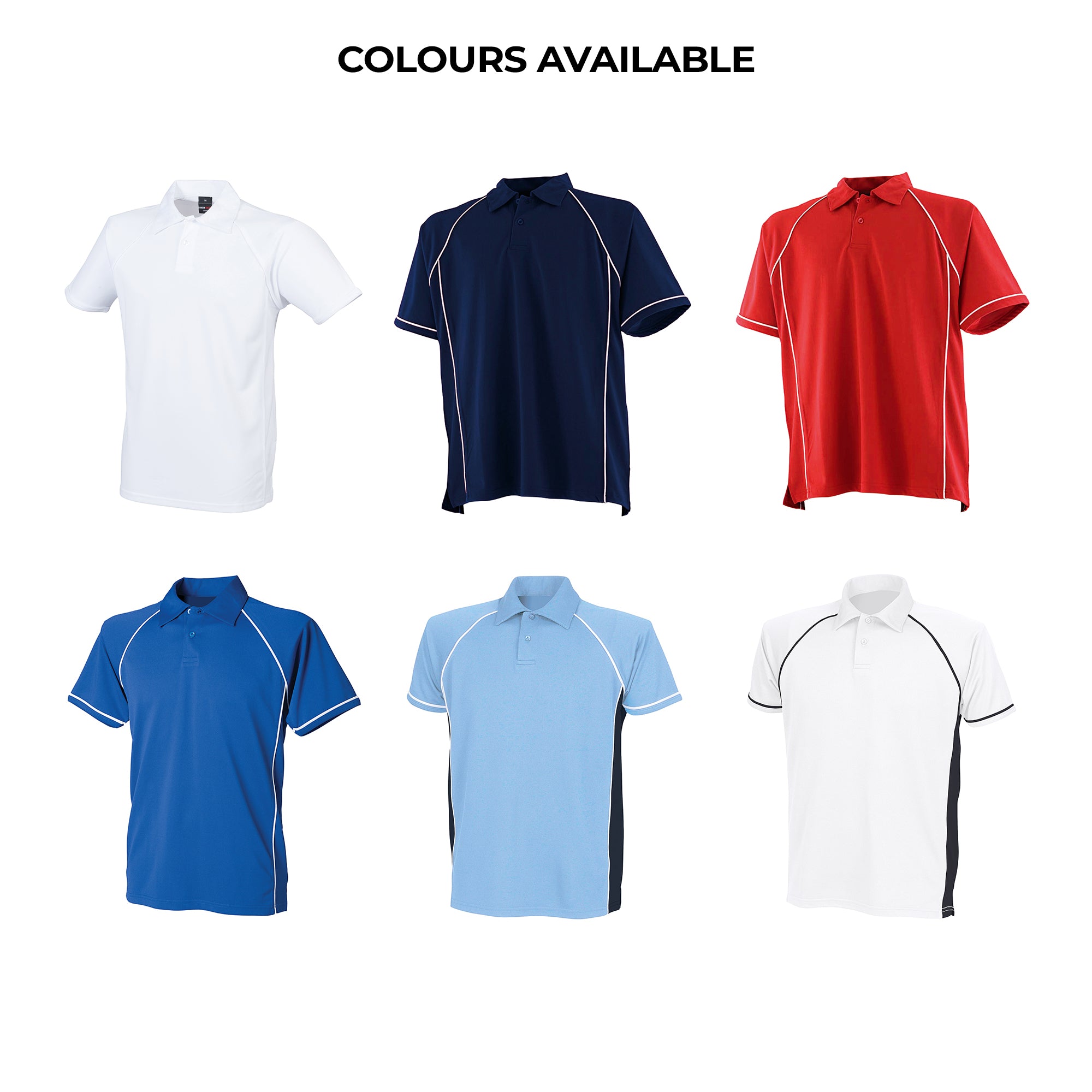 Piped performance polo