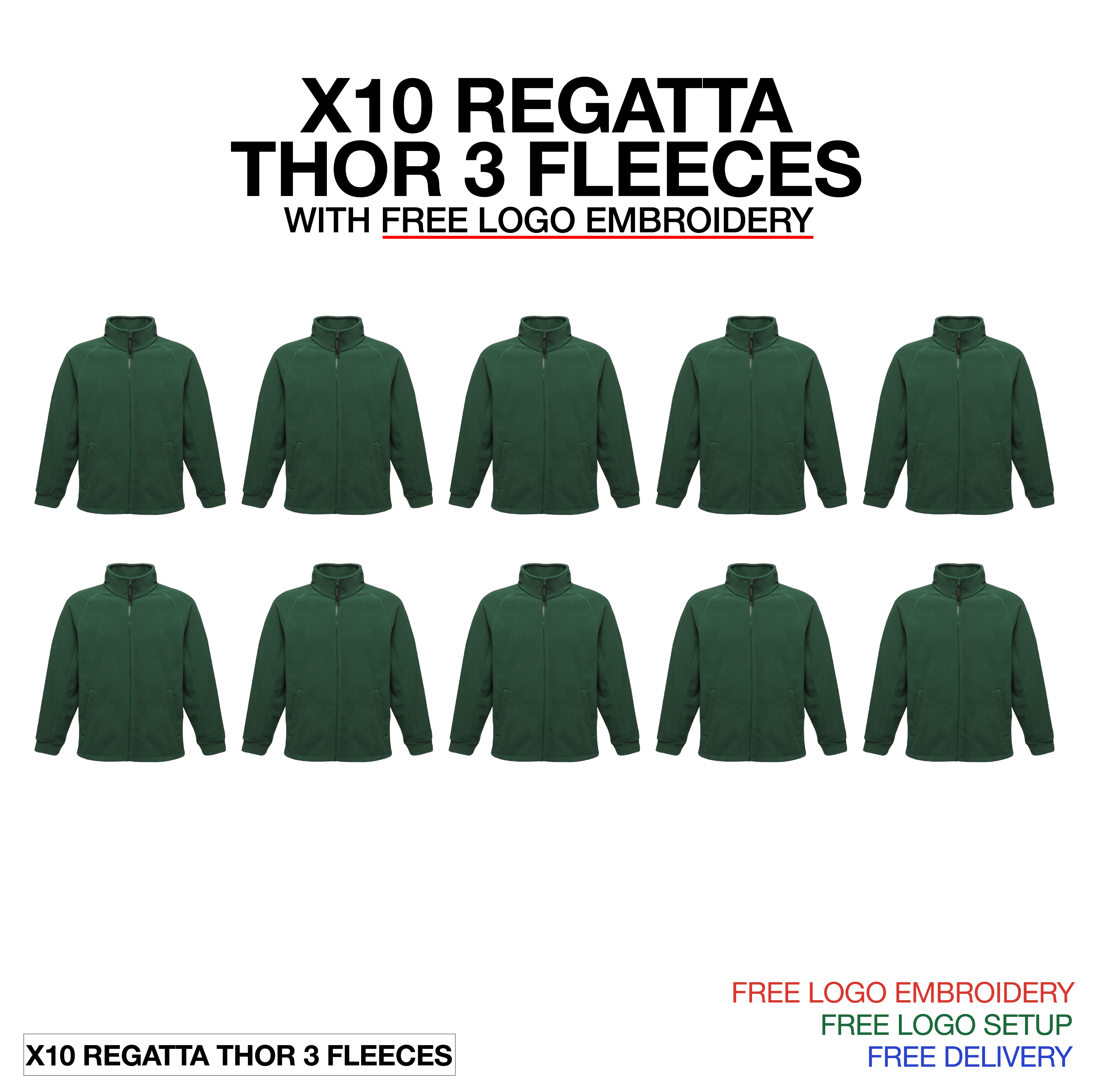 10 Regatta Thor 3 Fleeces