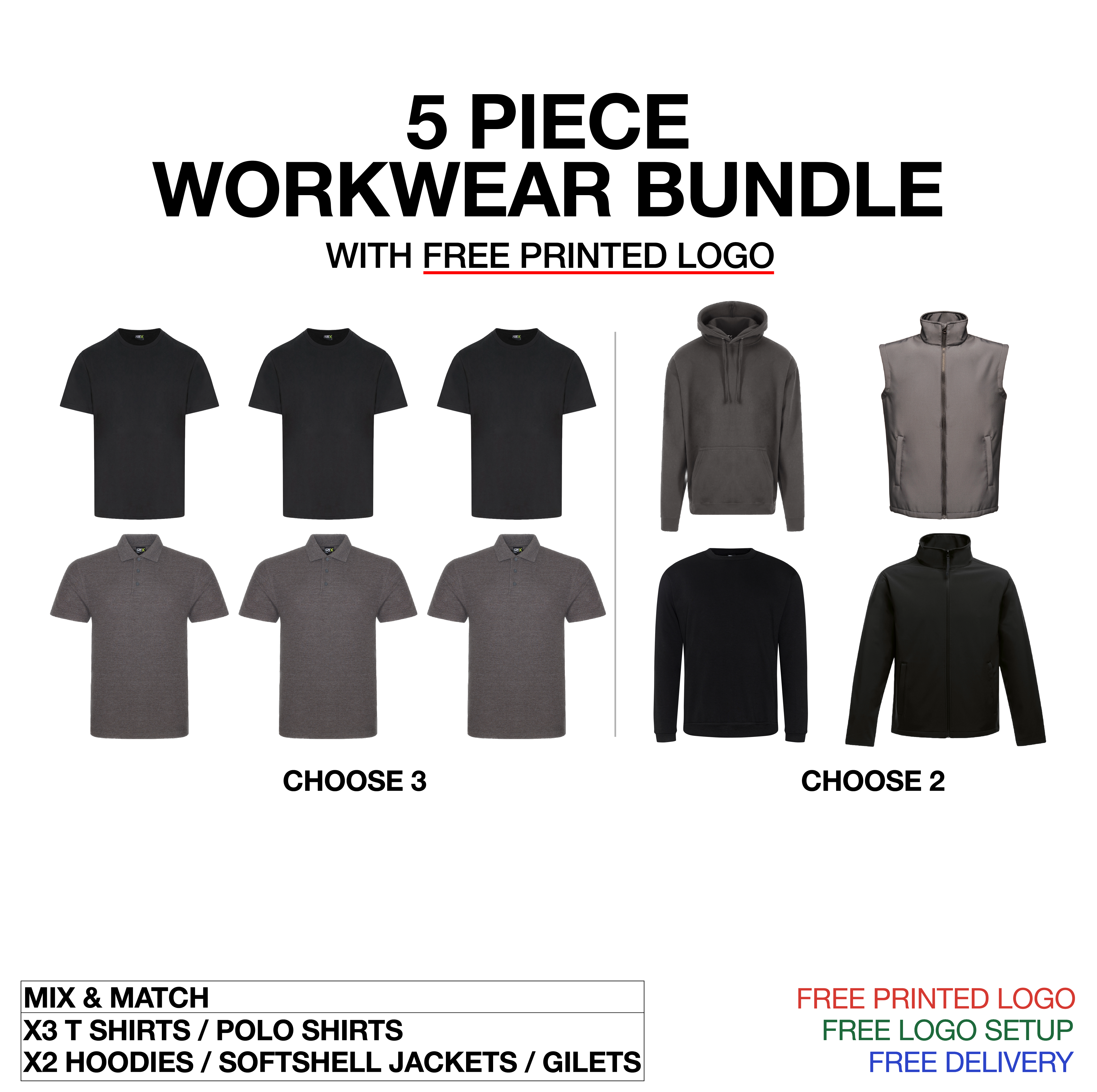 5 Piece Workwear Bundle