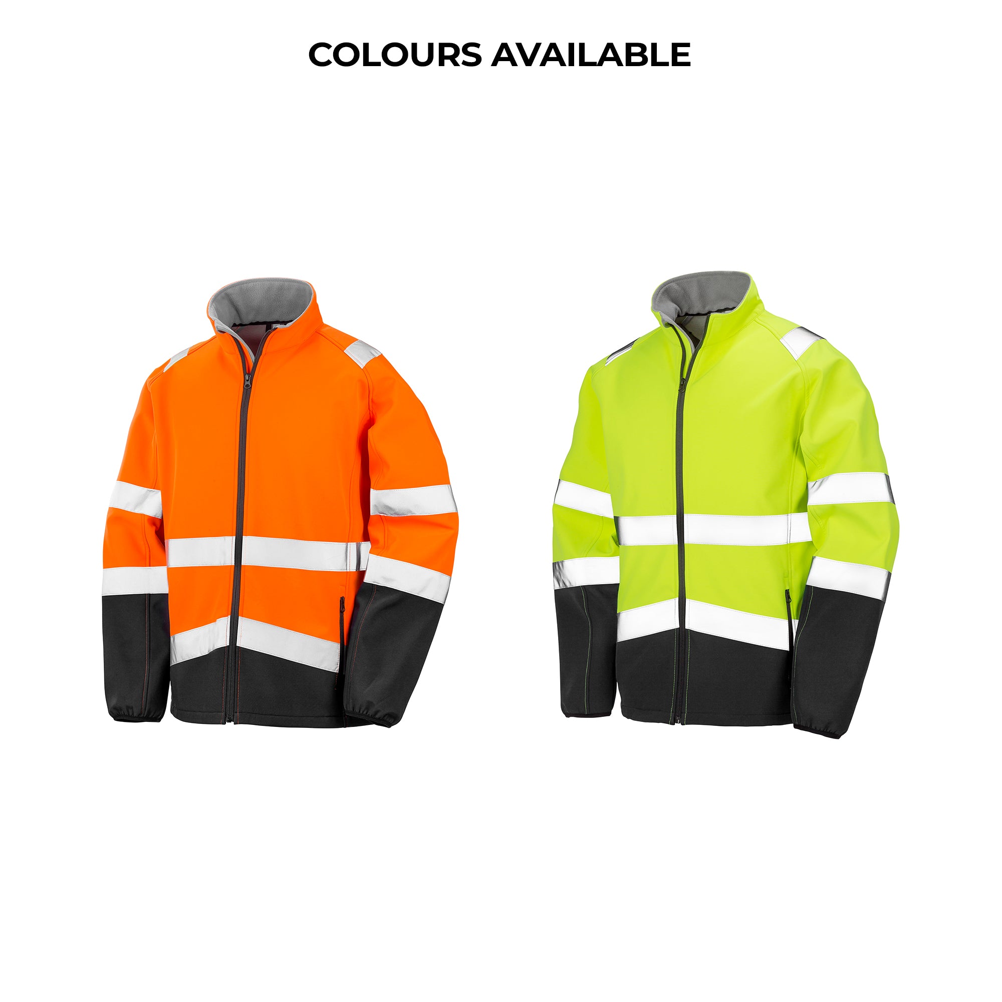 Printable safety softshell jacket