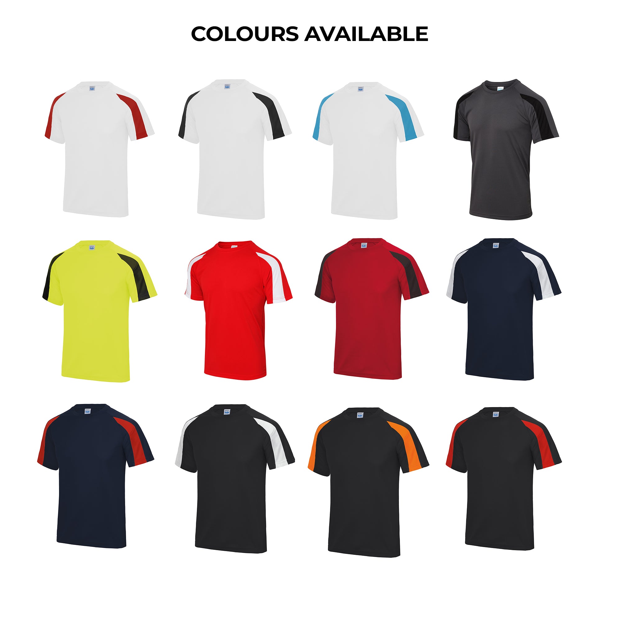 Just Cool Contrast Polyester Sports T