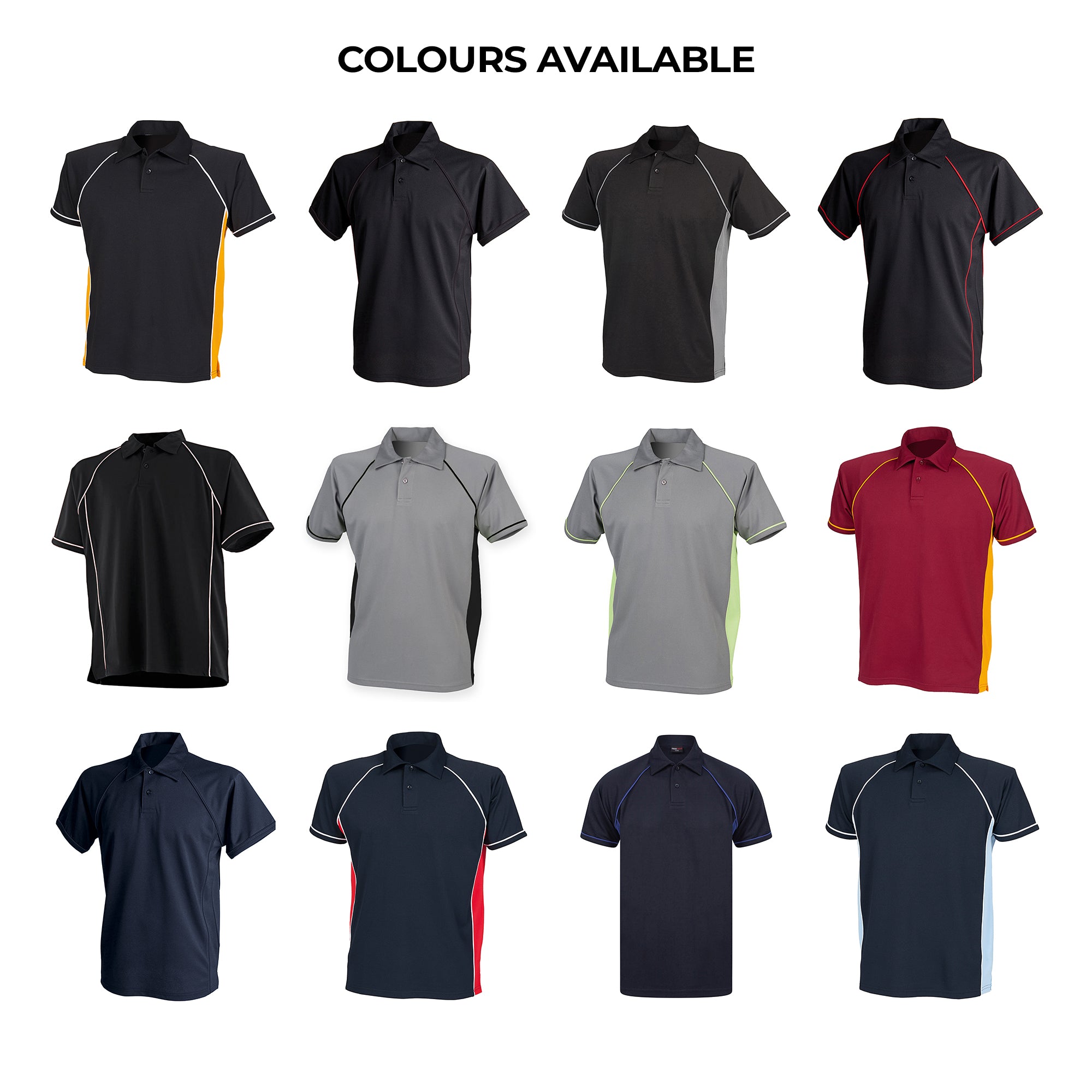 Piped performance polo