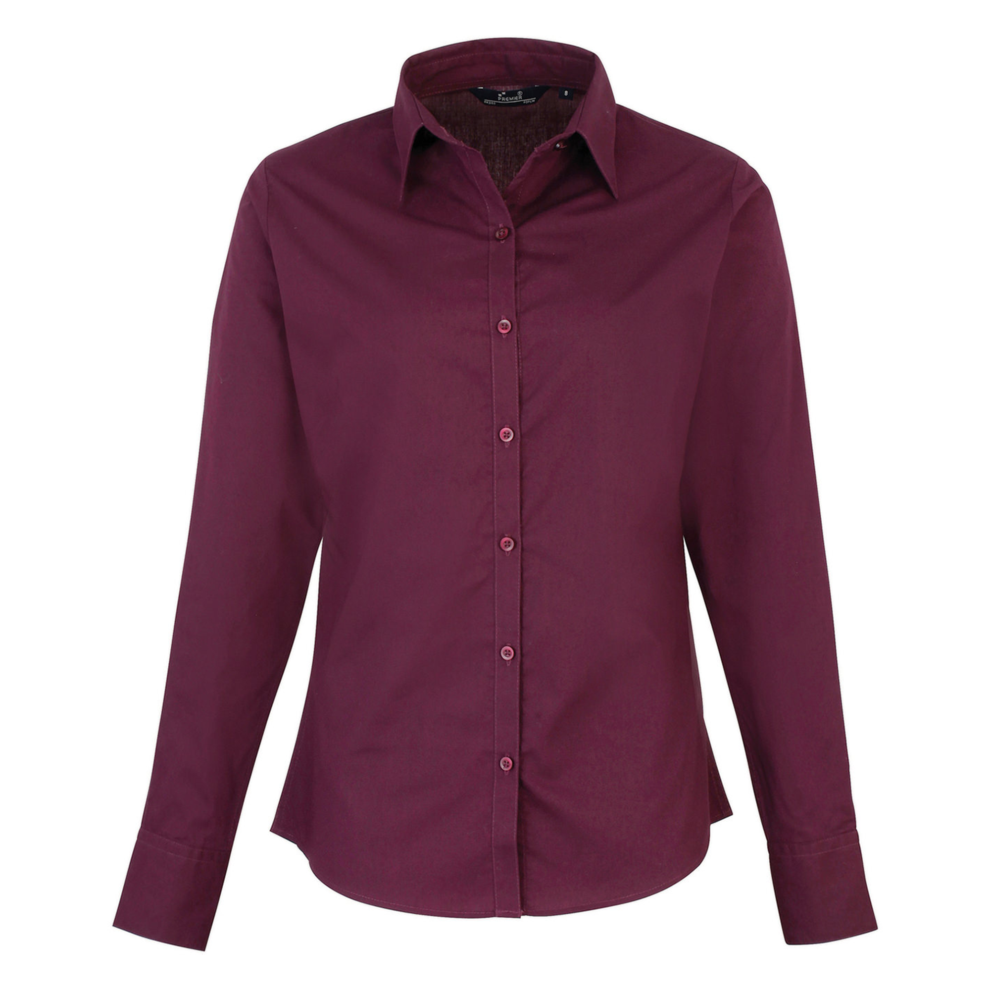 Women's poplin long sleeve blouse